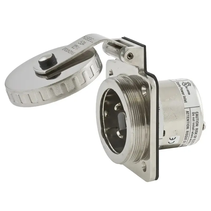 Hubbell Hbl503ss Inlet Round 50A 125V 1