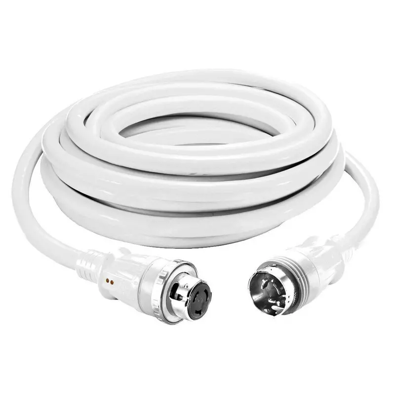 Hubbell Hbl61cm42wled White 50Amp Cable W/Led 25Ft 1