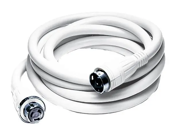 Hubbell Hbl61cm52w 50A 250V 50Ft White Shore Cord 1