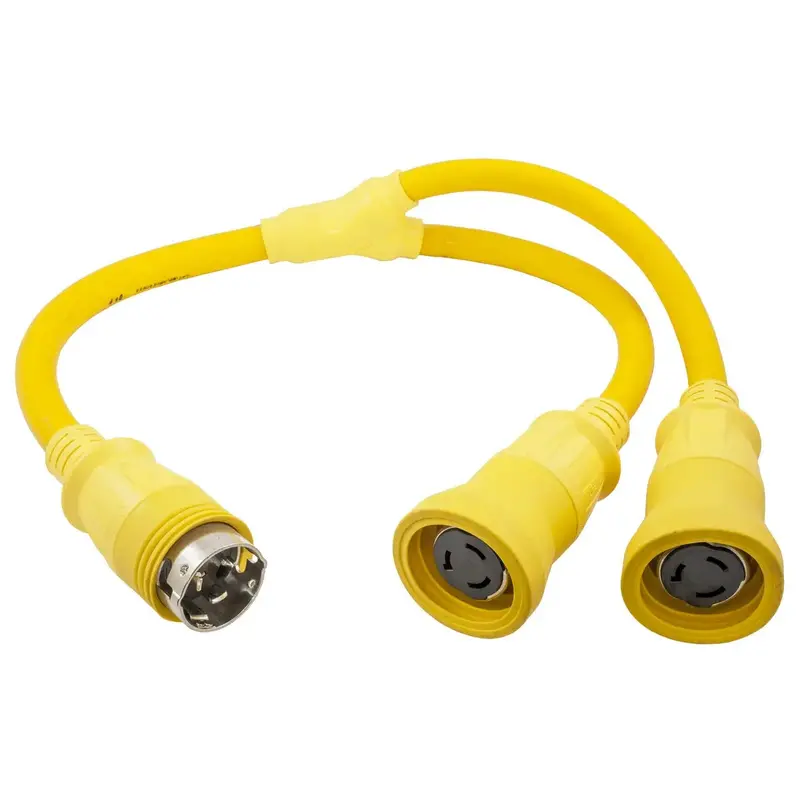 Hubbell Hbl64cm55 Y Adapter 2 50A 125V Cords - 50A 250V 1