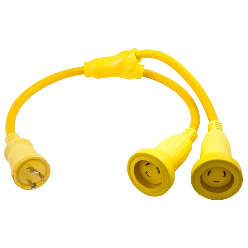 Hubbell Hbl64cm56 Y Cable 2-30A Male - 1 30A Female 1