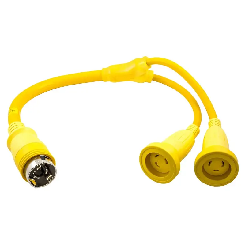 Hubbell Hbl64cm57 Y Adapter 2 30A Cords - 50A 125V Dock 1