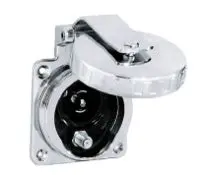 Hubbell Hblphtvss Phone/Tv Inlet Round Stainless Steel 1