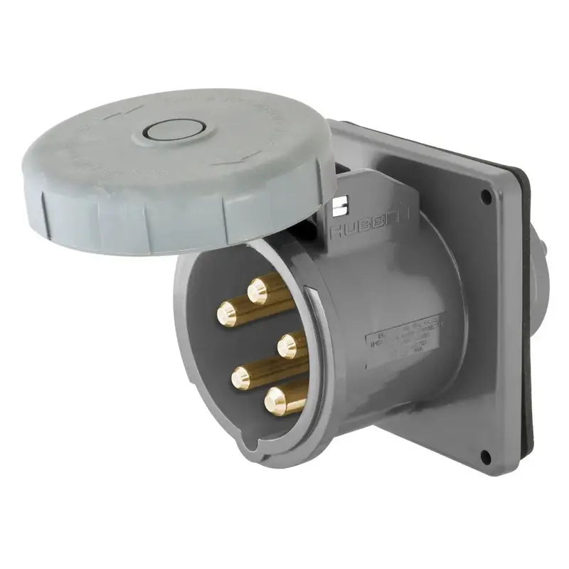 Hubbell M5100b9r 100A 30Y 120/208V Inlet 1