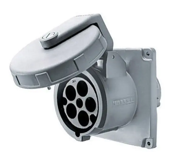 Hubbell M5100r7 100A 480V 5-Wire Receptacle 1