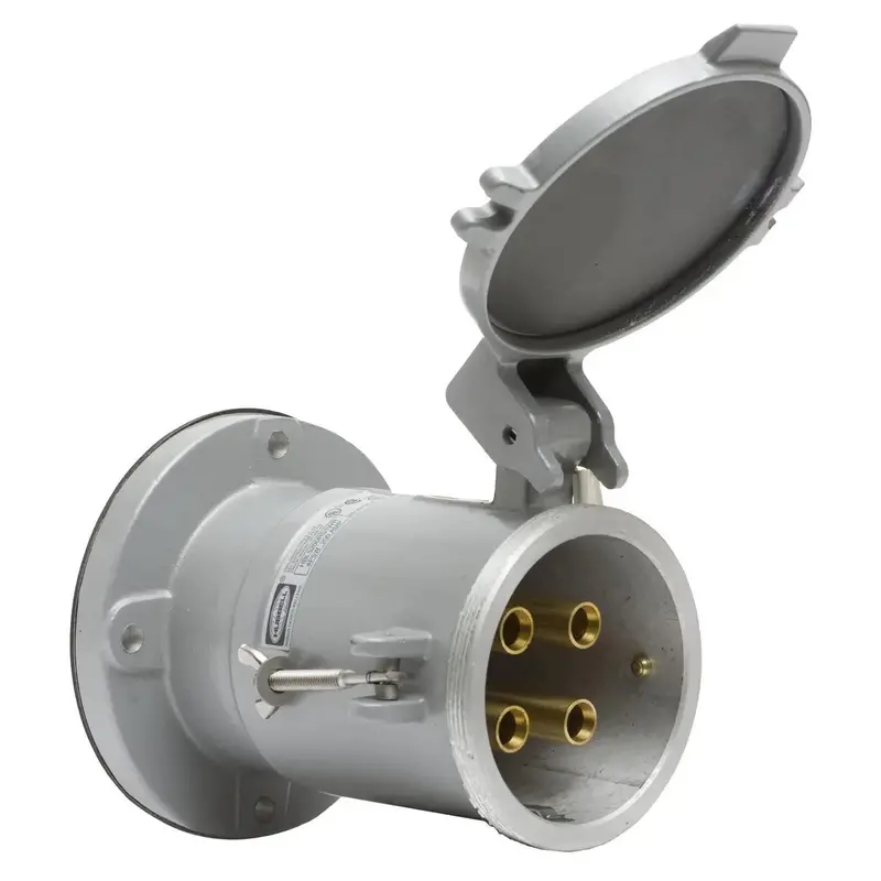 Hubbell M5200bs1r 200A Inlet 200A 600V 4 Pole 5 Wire 1