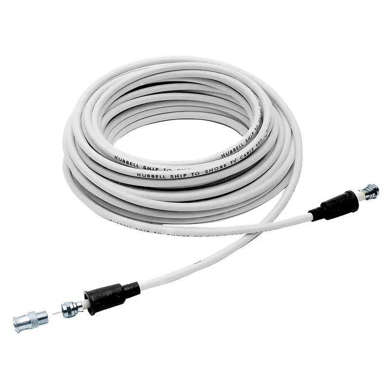Hubbell Tv99 50 Foot White Tv Shore Cord 1