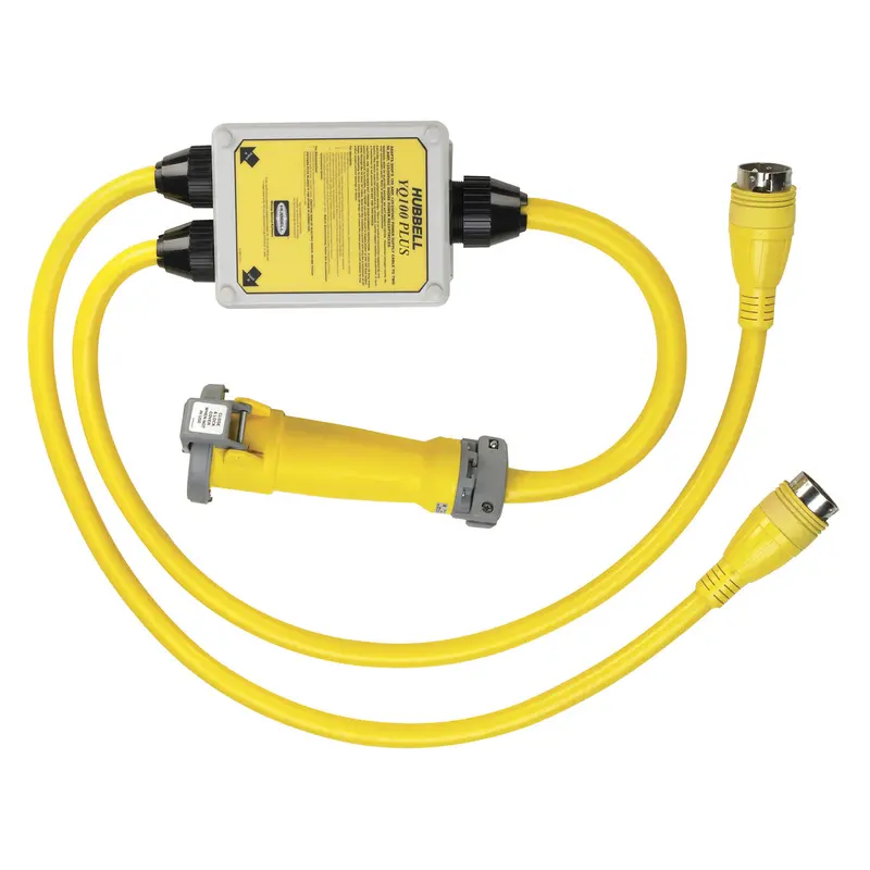 Hubbell Yq100 Plus Y Adapter 100A 125/250 - 2 50A 125/250 1