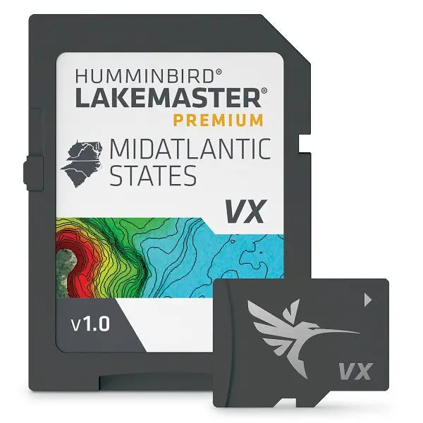 Humminbird Lakemaster Vx Premium Mid-Atlantic States Microsd 1
