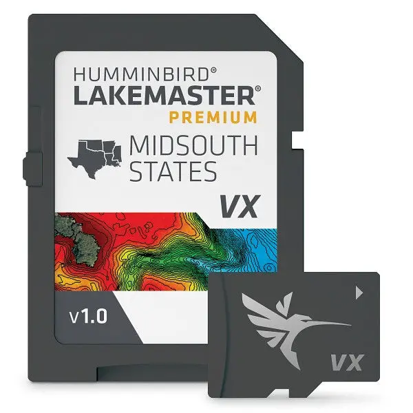 Humminbird Lakemaster Vx Premium Mid-South States Microsd 1