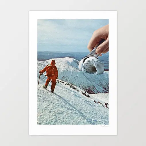 'Ice Cream Mountain' Art Print By Vertigo Artography | Surreal Food Wall Art Quirky Kitchen Decor 1
