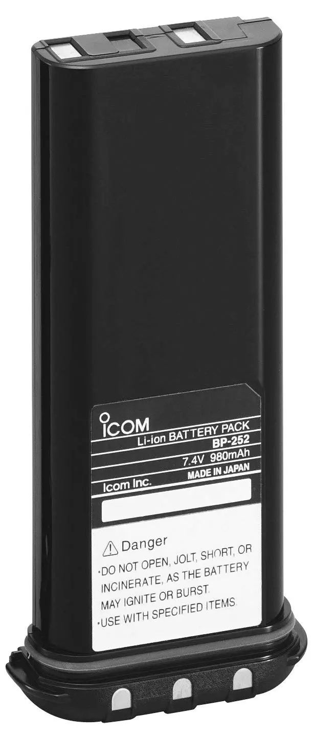 Icom Bp252 980Mah Li-Ion Battery Pack 1