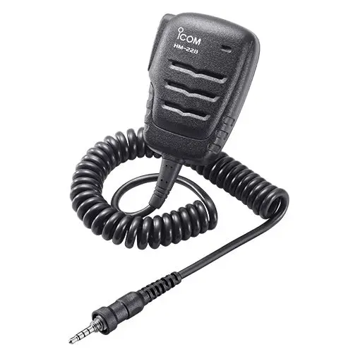 Icom Hm228 Compact Waterproof Speaker Microphone 1