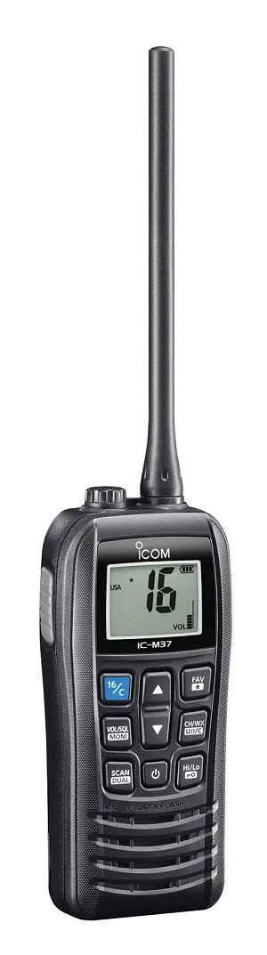 Icom M37 Hand Held Vhf 6 Watt Floating 1
