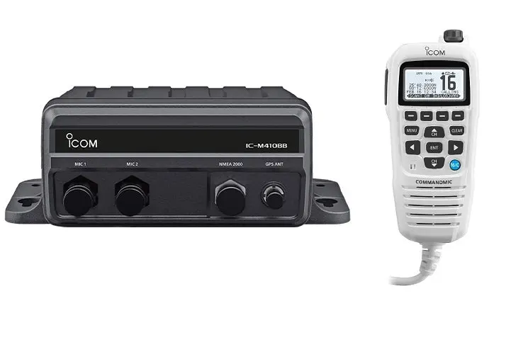 Icom M410bb Black Box Vhf With Hm195gw White 1