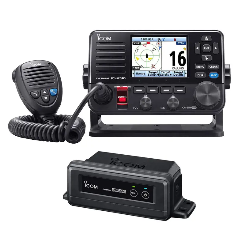 Icom M510 Plus Ais Vhf Bundle W/Ct-M500 Wireless Interface Box F/Nmea 2000 1