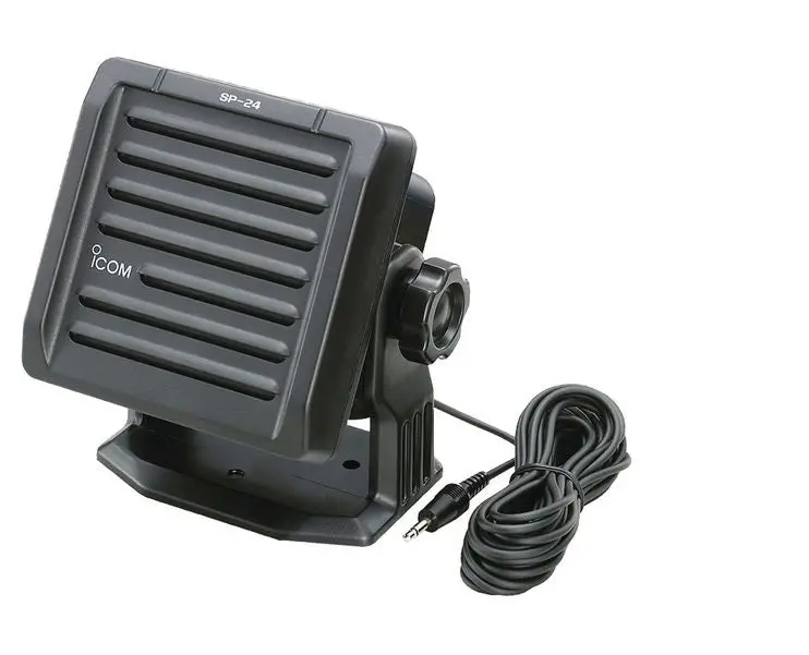 Icom Sp-24 Black Remote Speaker 1