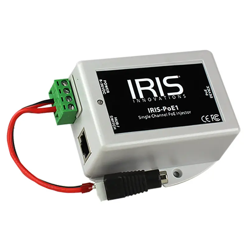 Iris Single Channel Poe Injector - 8-36Vdc Input Voltage  48Vdc Output [Poe1] 1