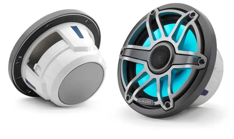 Jl Audio M6 7.7In Coaxial Speakers Titanium Sport Grille With Rgb Led 1