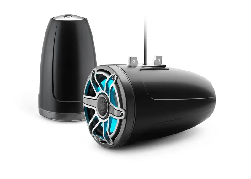 Jl Audio M6 8.8In Enclosed Tower Speakers Titanium Sport Grill 1