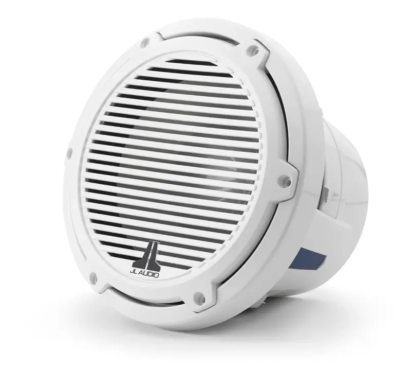 Jl Audio M6 8In Subwoofer With White Classic Grille Infinite Baffle 1