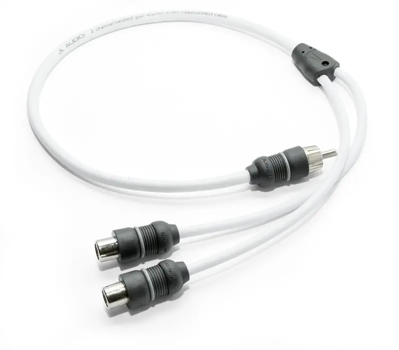 Jl Audio Marine Y-Adapter 1 Male Plug, 2 Female Jacks 1