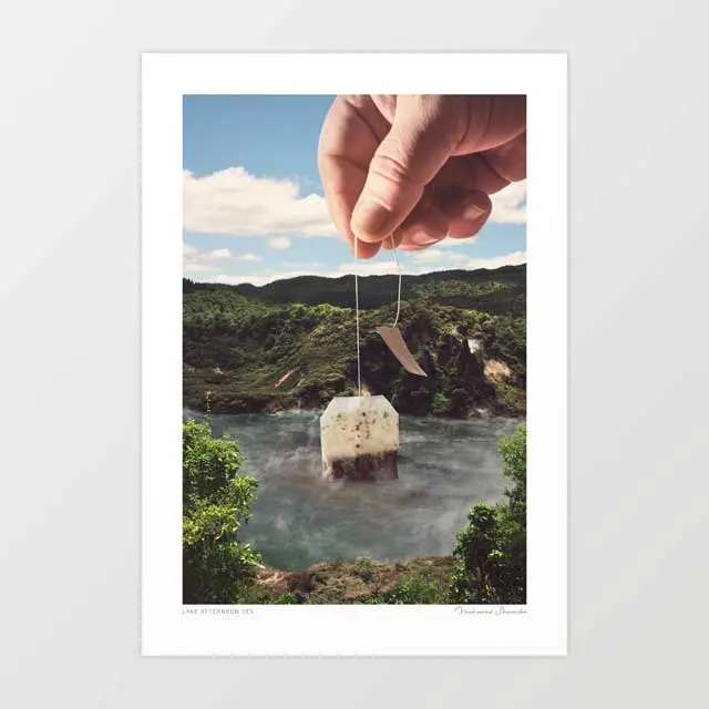 'Lake Afternoon Tea' Art Print By Vertigo Artography 1