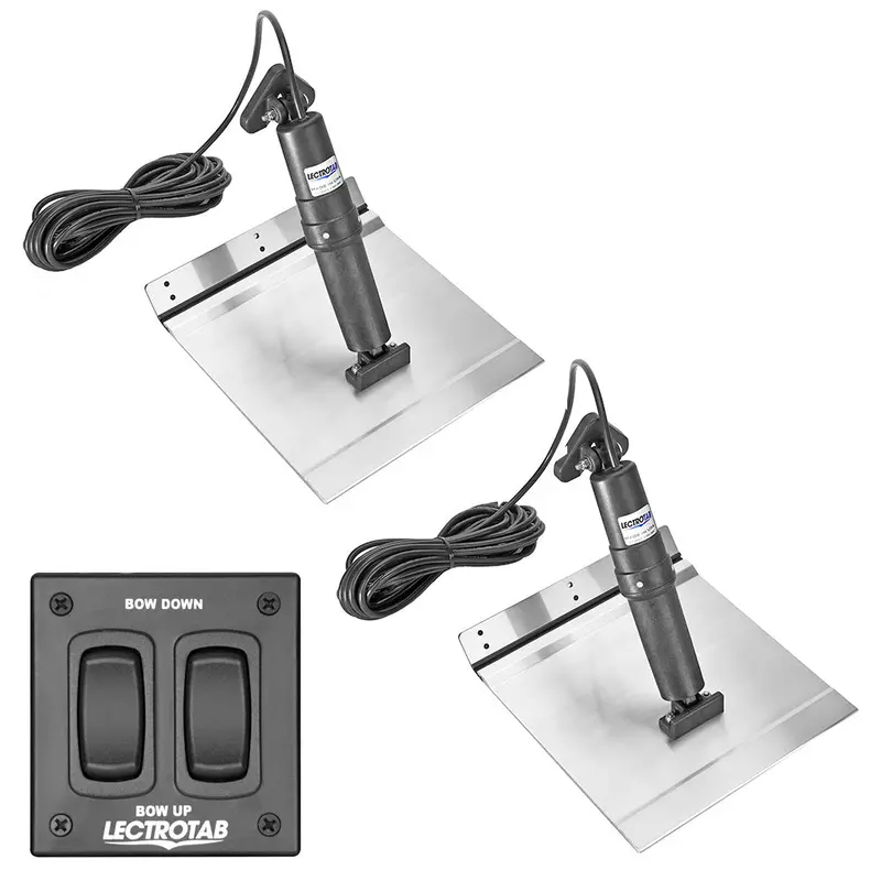 Lectrotab Xka Aluminum Alloy Trim Tab Kit W/Rocker Switch - 9 X 18 [Xkaf9x18a] 1