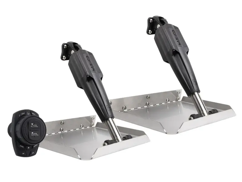 Lenco 12Inx12in Edge Mount Trim Tab Kit 12V With Pro Control Assist 1