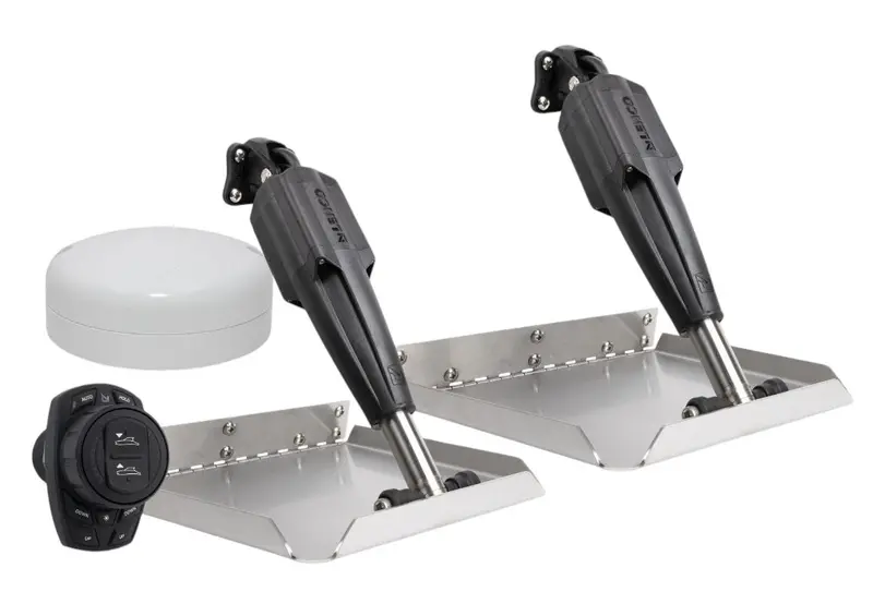 Lenco 12Inx12in Edge Mount Trim Tab Kit 12V With Pro Control Auto 1