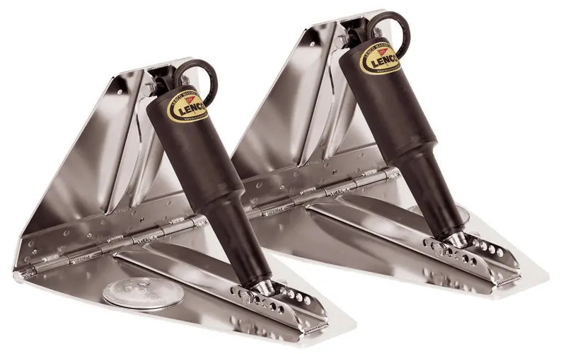 Lenco 14Inx12in High Performan Trim Tab Kit 12V Requires Switch 1