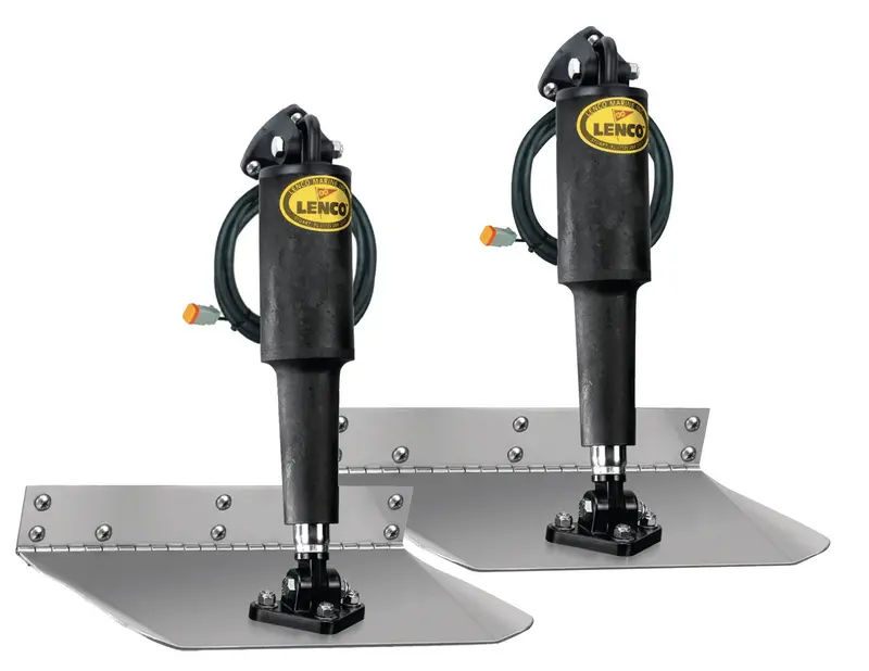 Lenco 9Inx18in Standard Mount Trim Tab Kit 12V Requires Switch 1