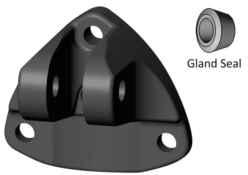 Lenco Upper Mounting Bracket With Gland Seal - New Style 1