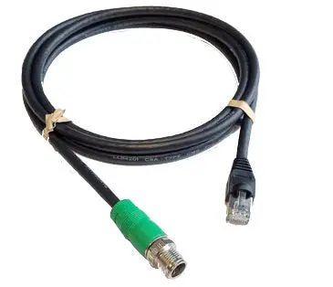 Lowrance 49.2Ft Ethernet Cable Green M12 8-Pin Male-Rj45 Male 1