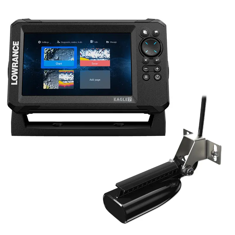 Lowrance Eagle 7 W/Splitshot T/M Transducer  Inland Charts [000-16114-001] 1