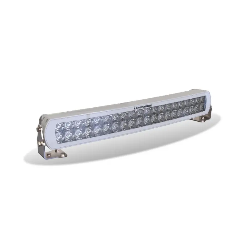 Lumishore 20In Curved Lightbar White Led, White Housing 12/24Vdc 1