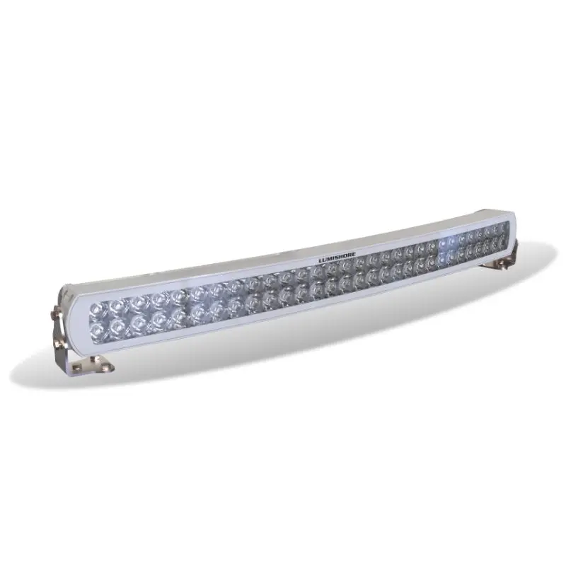 Lumishore 30In Curved Lightbar White Led, White Housing 12/24Vdc 1
