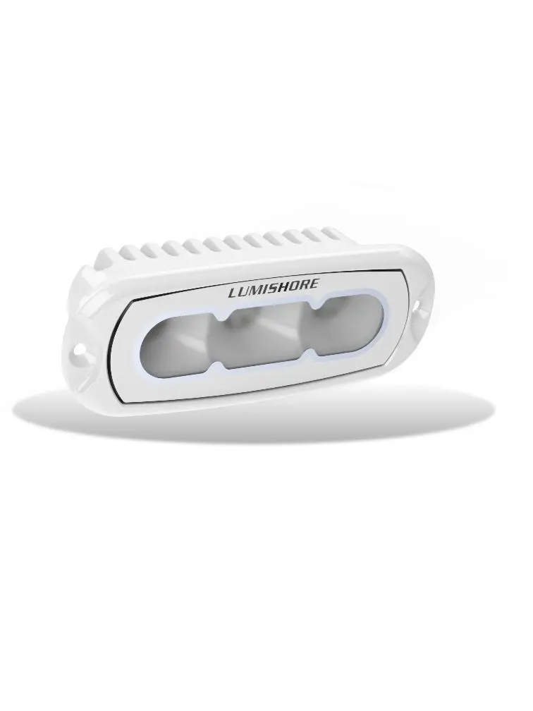 Lumishore Eclipse 4In Flood Led Light Flush Mount White Finish 1