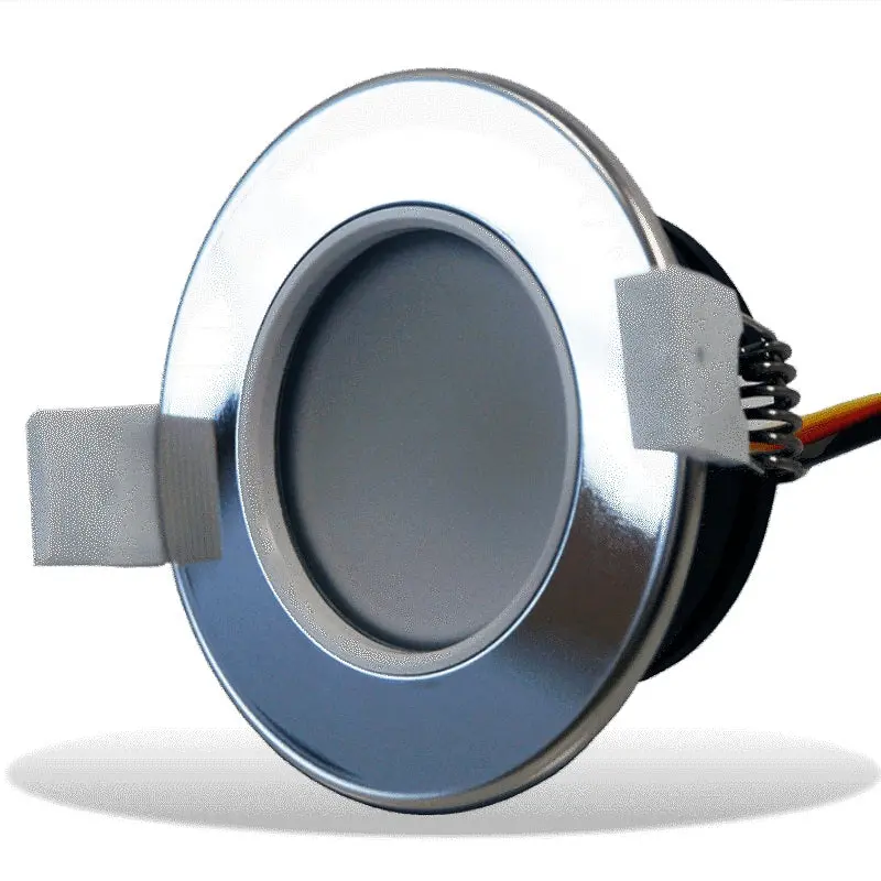 Lumishore Lux Dl65 Downlight Full Spectrum Crgbw 12/24Vdc 5 Watt Chrome Bezel 1