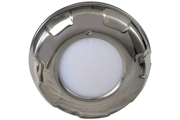 Lumitec Aurora Dome Light White/Red Led Stainless Finish 12/24V 1