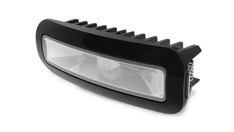 Lumitec Capri3 Flood Light White/Blue Ledfts Dimmable Flush Mount Black 12/24V 1