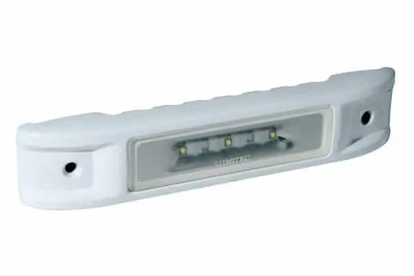 Lumitec Ibiza Utility/Engine Room Light 12V White Finish White/Blue Ledfts 1