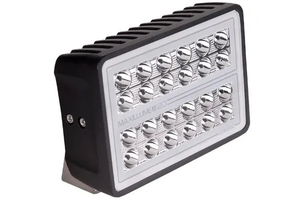 Lumitec Maxillume H120 Flood White Led Trunnion Mount Black Finish 12/24V 1