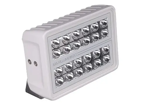 Lumitec Maxillume H120 Flood White Led Trunnion Mount White Finish 12/24V 1