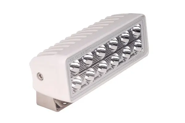 Lumitec Maxillume H60 Flood White Led Trunnion Mount White Finish 12/24V 1