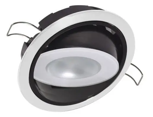 Lumitec Mirage Down Light Warm White White Finish 1