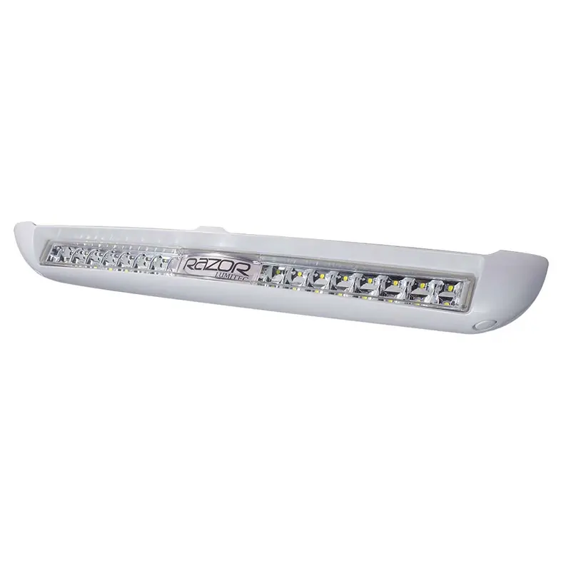 Lumitec Razor Light Bar - Flood - White Housing W/Inverted Logo Flush Mount [101590] 1