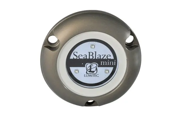 Lumitec Seablaze Mini Blue Led Underwater Light Brushed Finish 12/24V 2-Pack 1