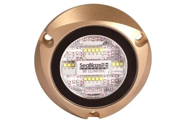 Lumitec Seablaze X2 Spectrum Rgbw Led Surface Mount Bronze Housing 12/24V 1