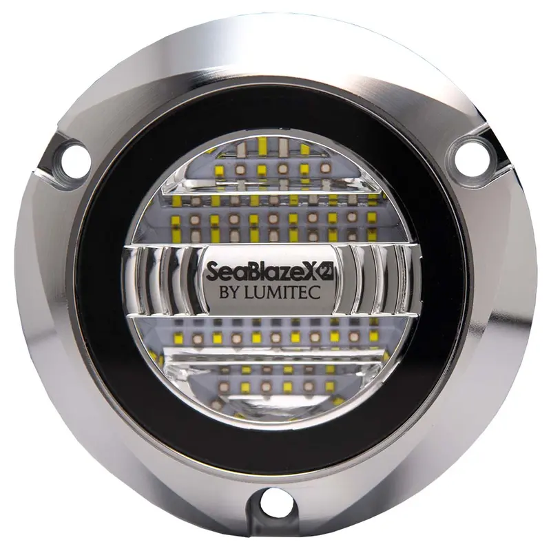 Lumitec Seablazex2 Underwater Light Dual Color White Blue Polished Housing [101592] 1